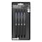 Uni-Ball Gel Pen 207 Plus+, Retractable, Medium 0.7 mm, Blue Ink, Black Barrel, 4PK 70457 - alternate 1
